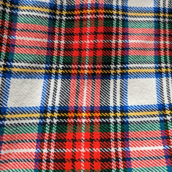 vintage PLAID PLEATED wrap SKIRT xs (E1) - Picture 8 of 9